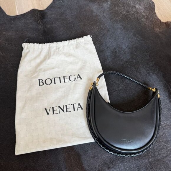 Brand New NWT Bottega Veneta Black Hula Hoop Handbag - Picture 7 of 12